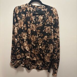 Women’s Black Floral Top